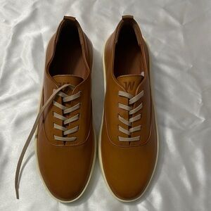 Men's/ women’s Tan Leather Casual Sneakers
